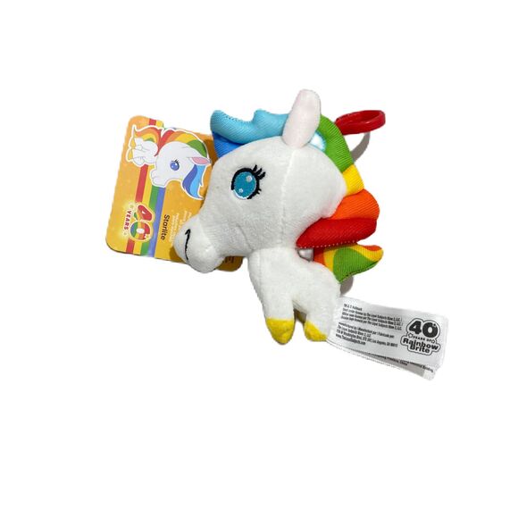 CheeBee Rainbow Brite STARLITE 40 YEARS 3.5 Inch Plush Backpack Clip Keychain - Picture 1 of 9